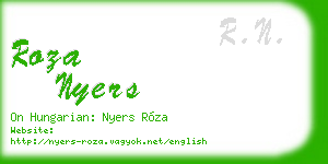 roza nyers business card
